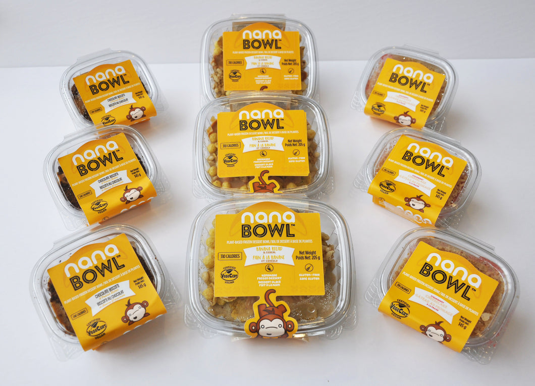 NanaBowl Lover Pack - 9 NanaBowls in 3 Flavours
